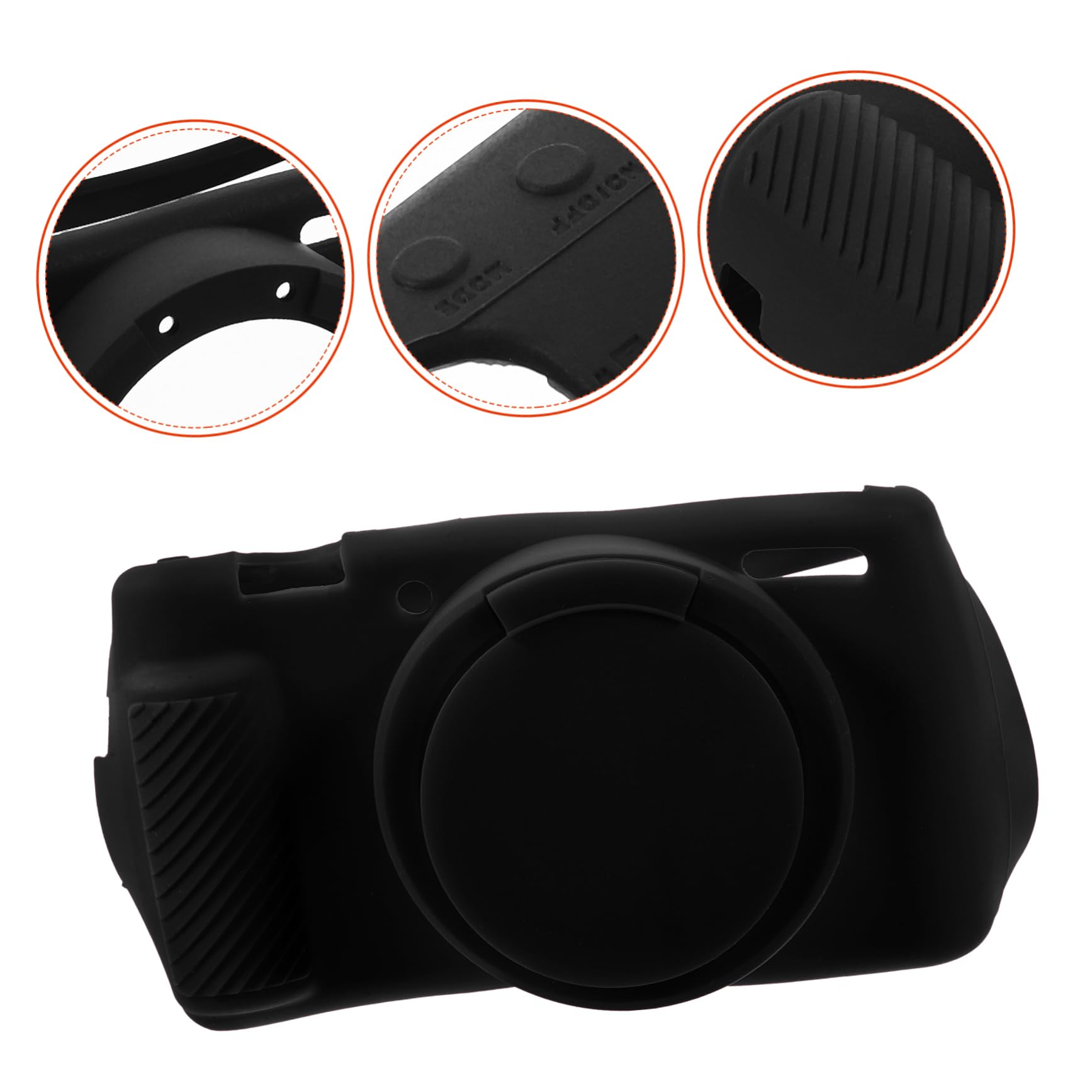 Hemobllo 3pezzi Cover Protettiva Silicone Per Fotocamera Resistente Agli Urti e Antiscivolo Manutenzione Facile Accessorio Leggero e Versatile Per Fotografi Professionisti e Amatoriali