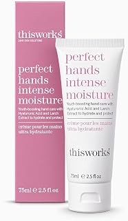 This Works Perfect Hands Intense Moisture, 75 ml - Återfuktande handkräm berikad med larkoxtrakt, kokosnöt och doftande botaniska ämnen - ungdomsboostande handfuktighetskräm för torr hud