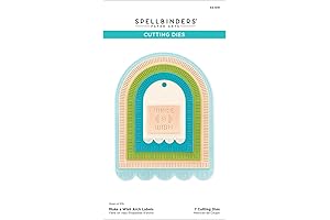 Spellbinders Make a Wish Arch Labels Etched Dies