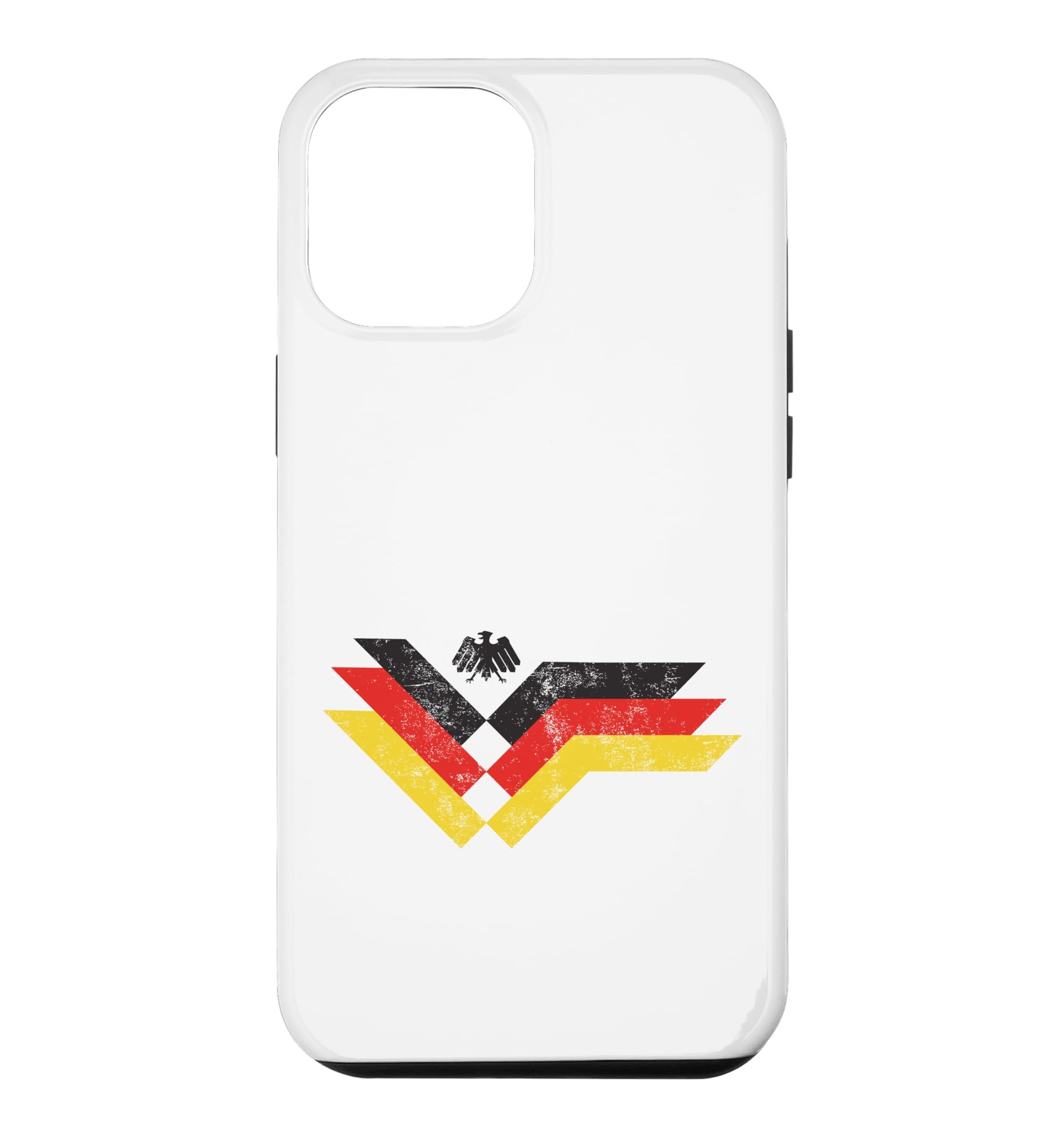 Germany Retro Eagle Stripe World Cup Football Case for iPhone 12 Pro Max