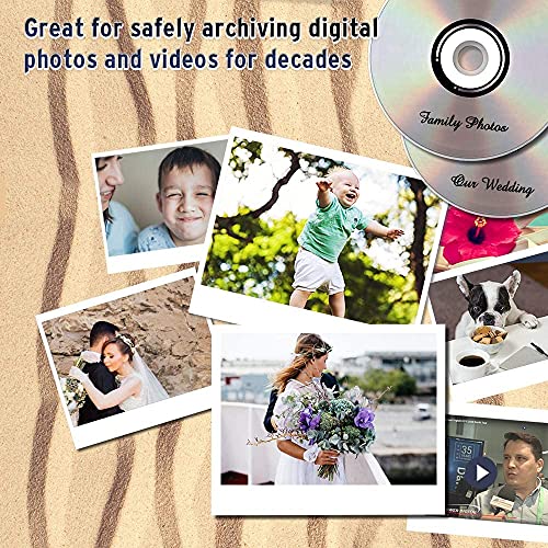 Image of 6X 50GB BD-R DL White Inkjet Printable Blu-ray Double Layer Recordable Media, 50-Disc Spindle