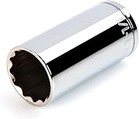 Vista 19 de TEKTON Juego de llaves de vaso de 6 puntos de 1/4 pulgadas de profundidad con riel, 11 piezas (5/32 - 9/16 pulgadas) SHD90105