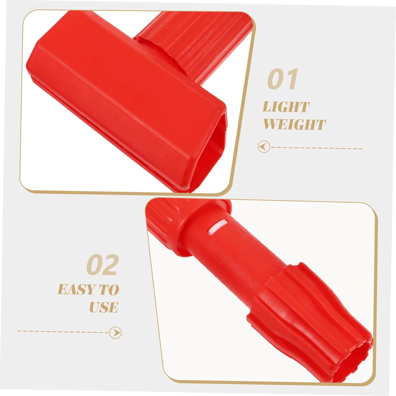 2Pcs Commercial Mop Head Clamp Mop Handle Replacement Clip for Easy Detachable Mop Head Heavy Duty Tool for Removal and Versatile Use