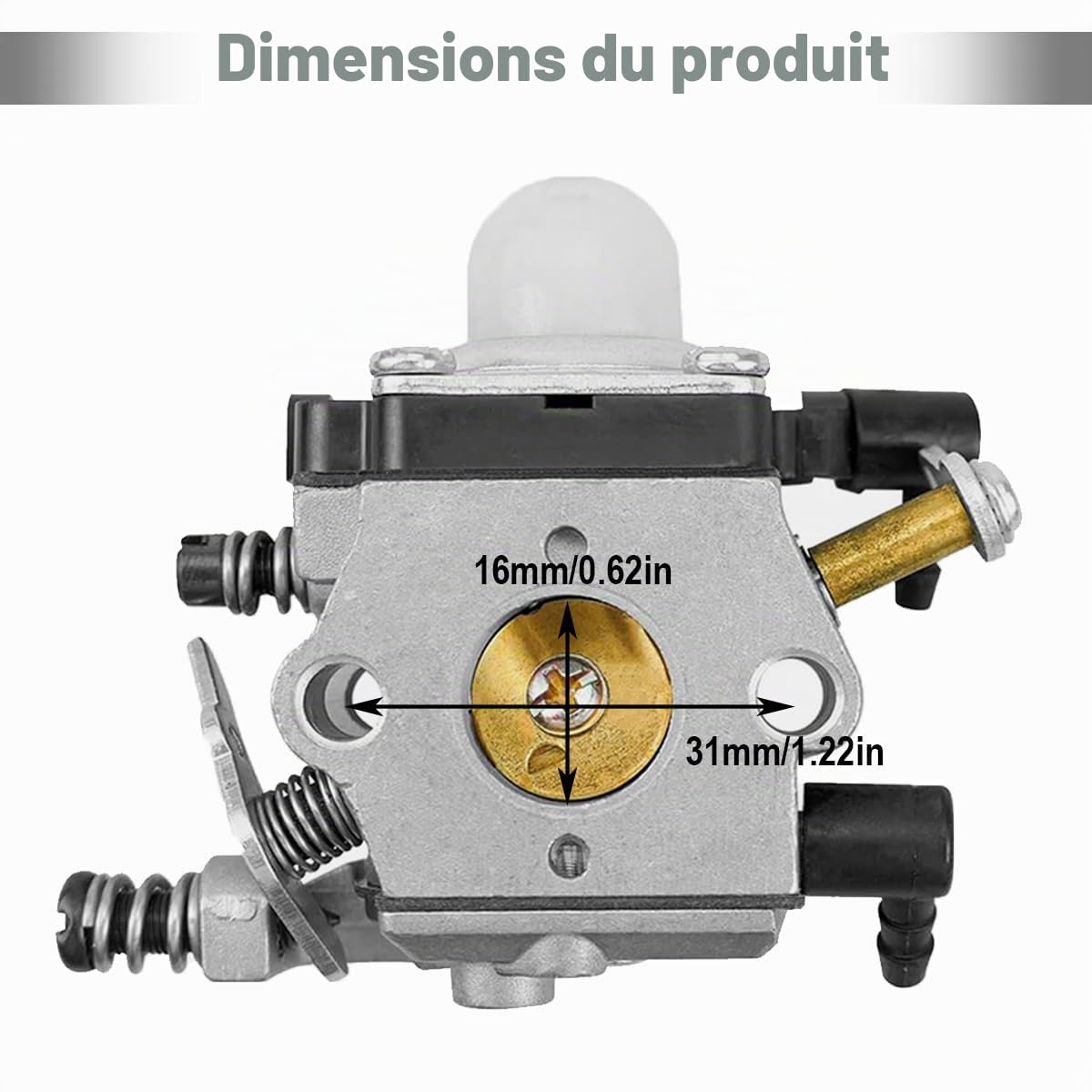 ZAMDOE WT-253-1 Carburateur pour Stihl BG72 BG75 HS80 FS80 FS85 BG4227 Souffleuses à Feuilles Remplace WT253 42271200600 avec Filtre à air Bougie d'allumage Filtre à Carburant Ligne de Carburant