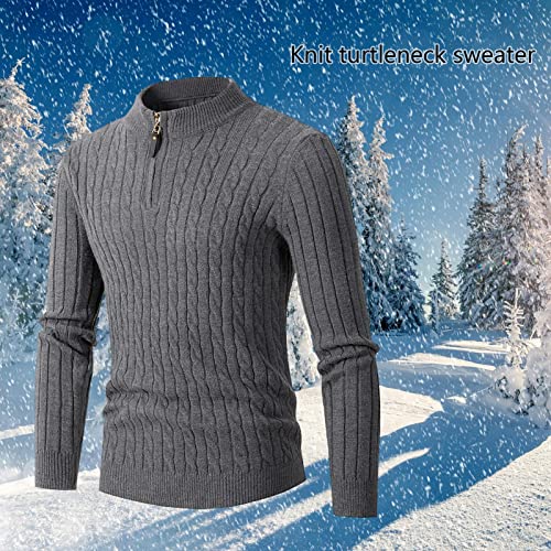 suéteres com zíper para homem | suéteres com zíper para homens slim fit - Pulôver malha algodão leve