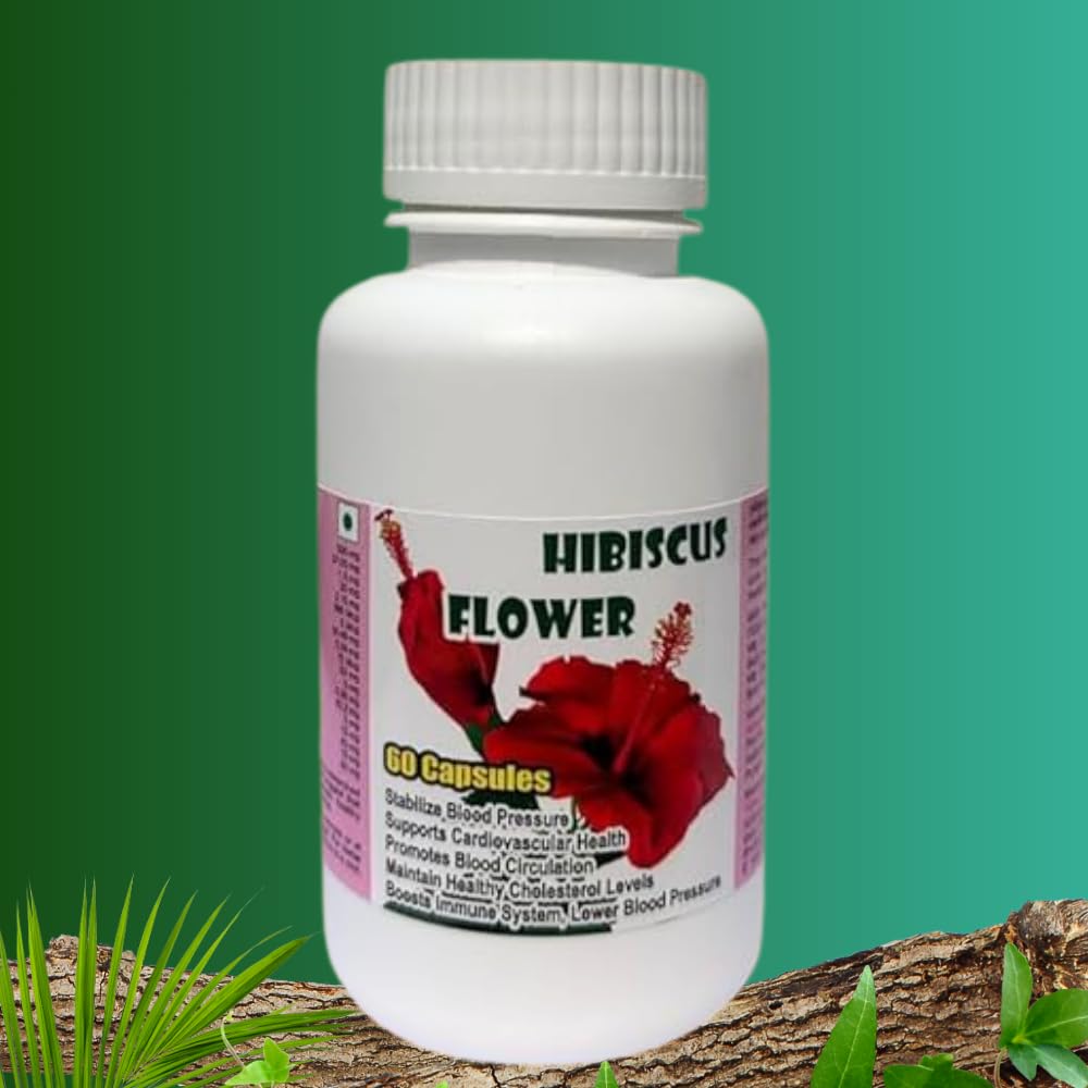 HIBISCUS FLOWER EXTRACT CAPSULES - 60 CAPSULES (BUY ONE GET SAME 50ML DROPS FREE)-image-27