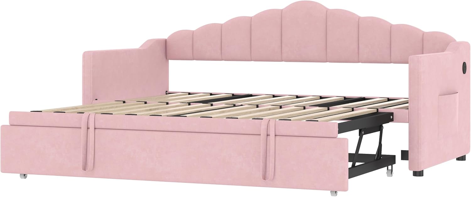Daybed frame with slats