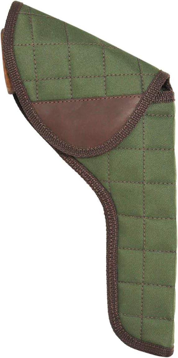 Barsony New Woodland Green Flap Holster for 6" Revolvers