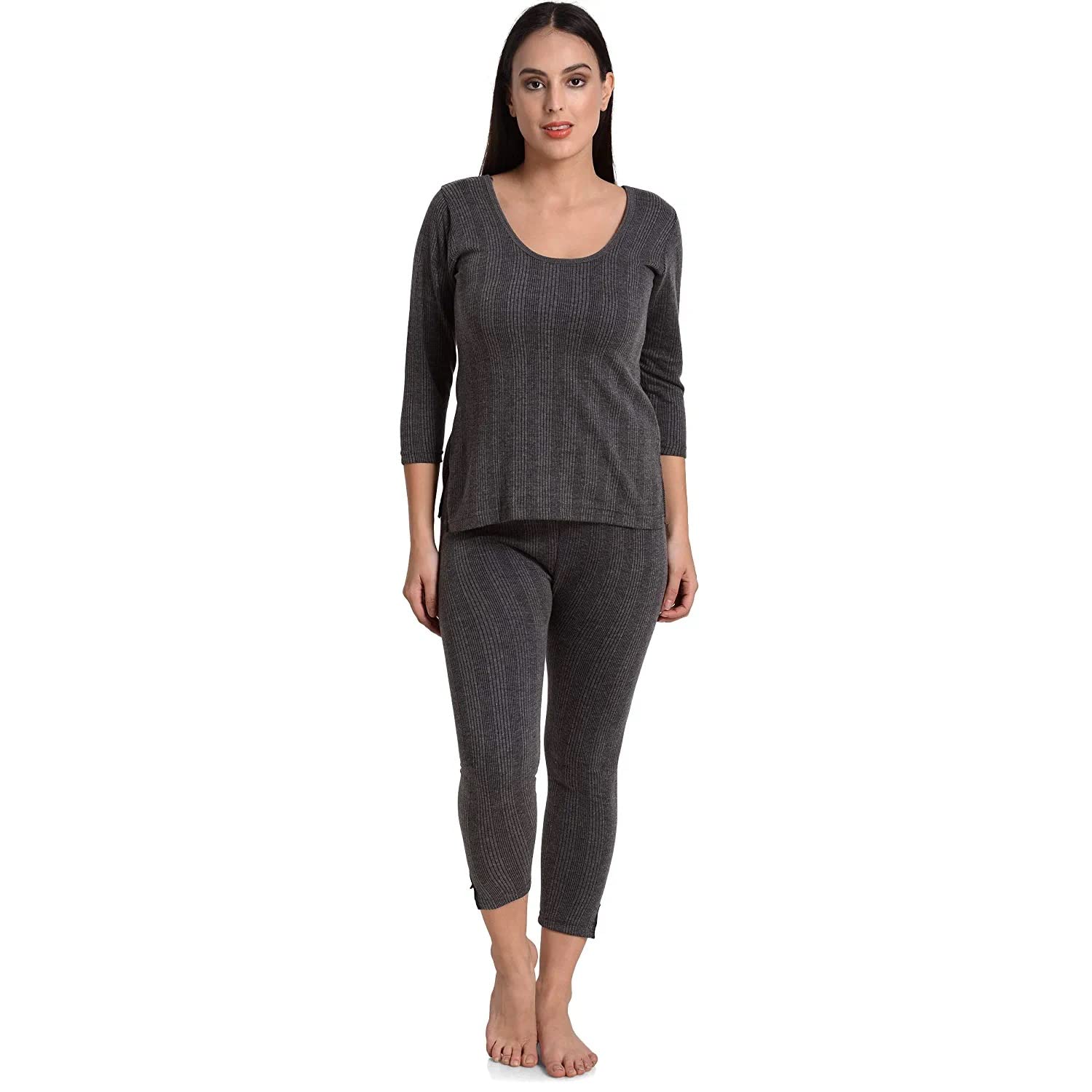 Women's Winter Wear Warm Thermal Top and Lower Set-picture-40