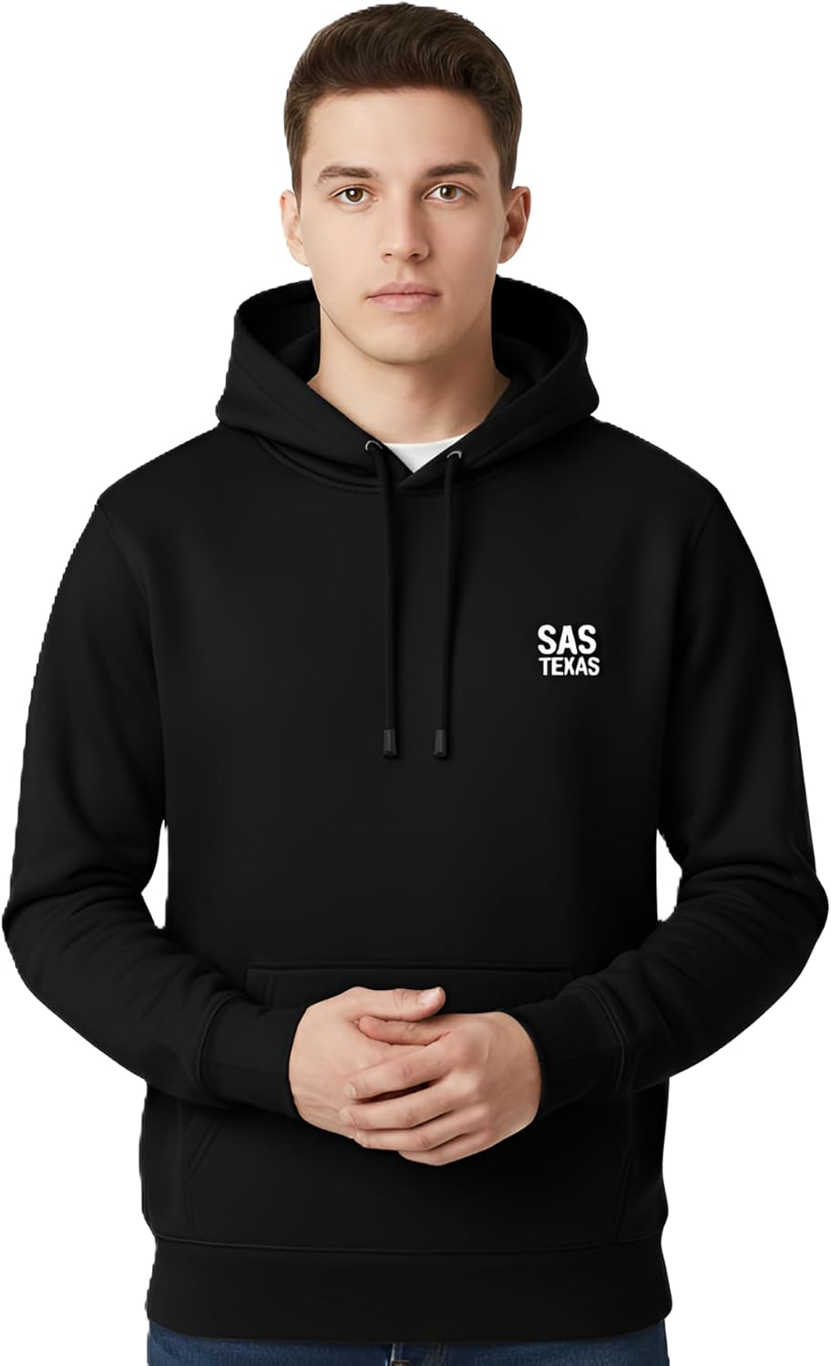 Hoodie - SAS Unisex Fleece Hoodie – Premium Pullover Sweatshirt for Men & Women, Soft Warm Cozy Classic Fit Streetwear Winter
