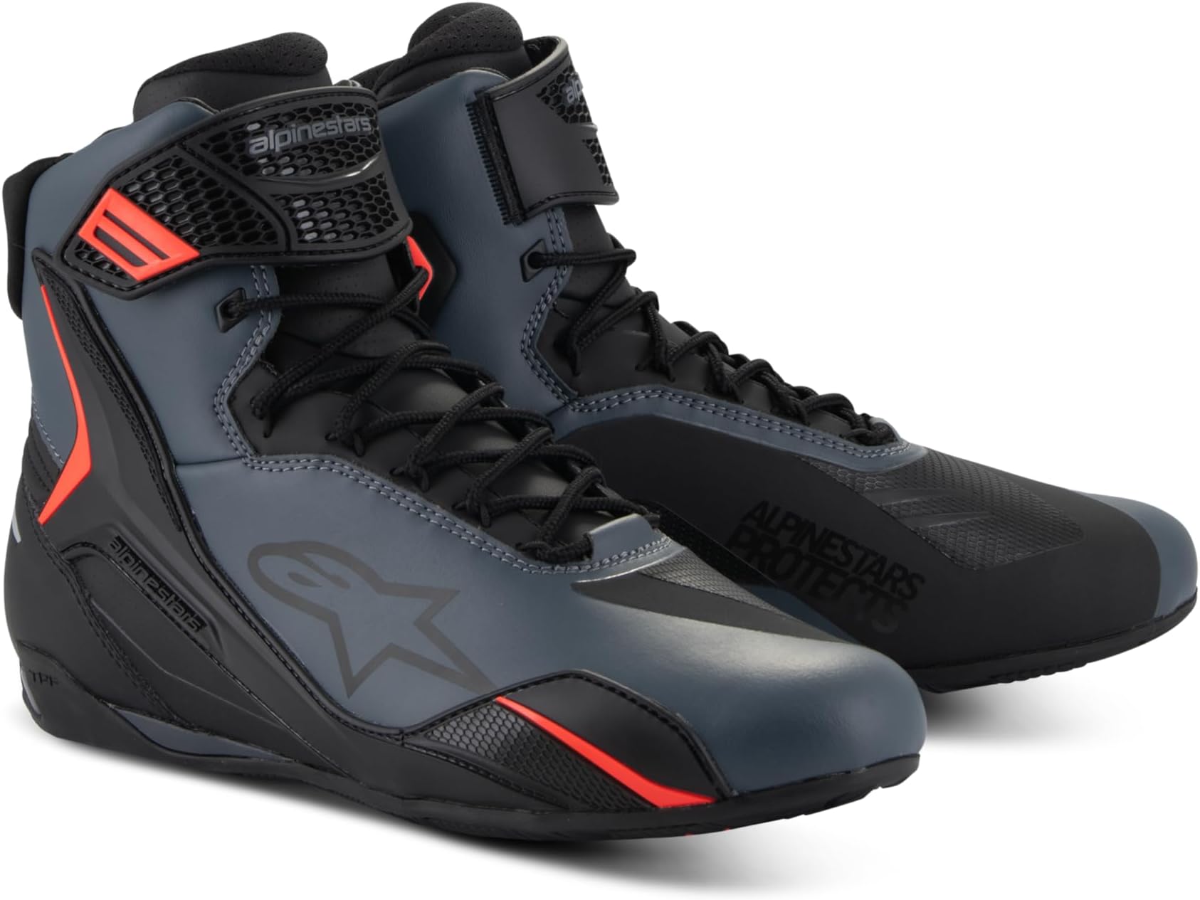 Alpinestars Faster-4 Motorcycle Shoes, Lightweight & Breathable, Seamless Knitted Construction & Advanced Protection