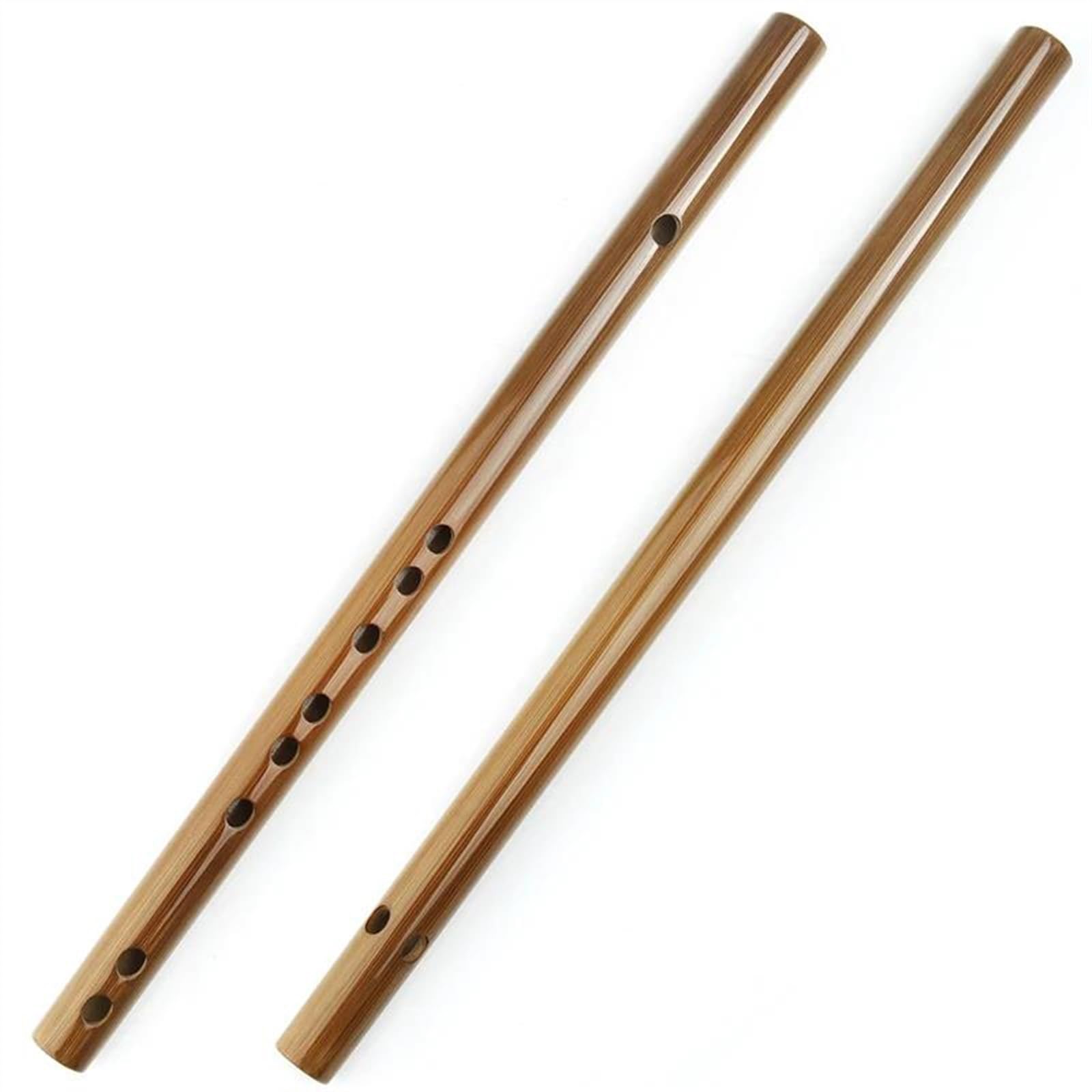 Amazon | ポータブル短い竹笛二段笛横笛プラグ楽器 伝統的竹笛楽器