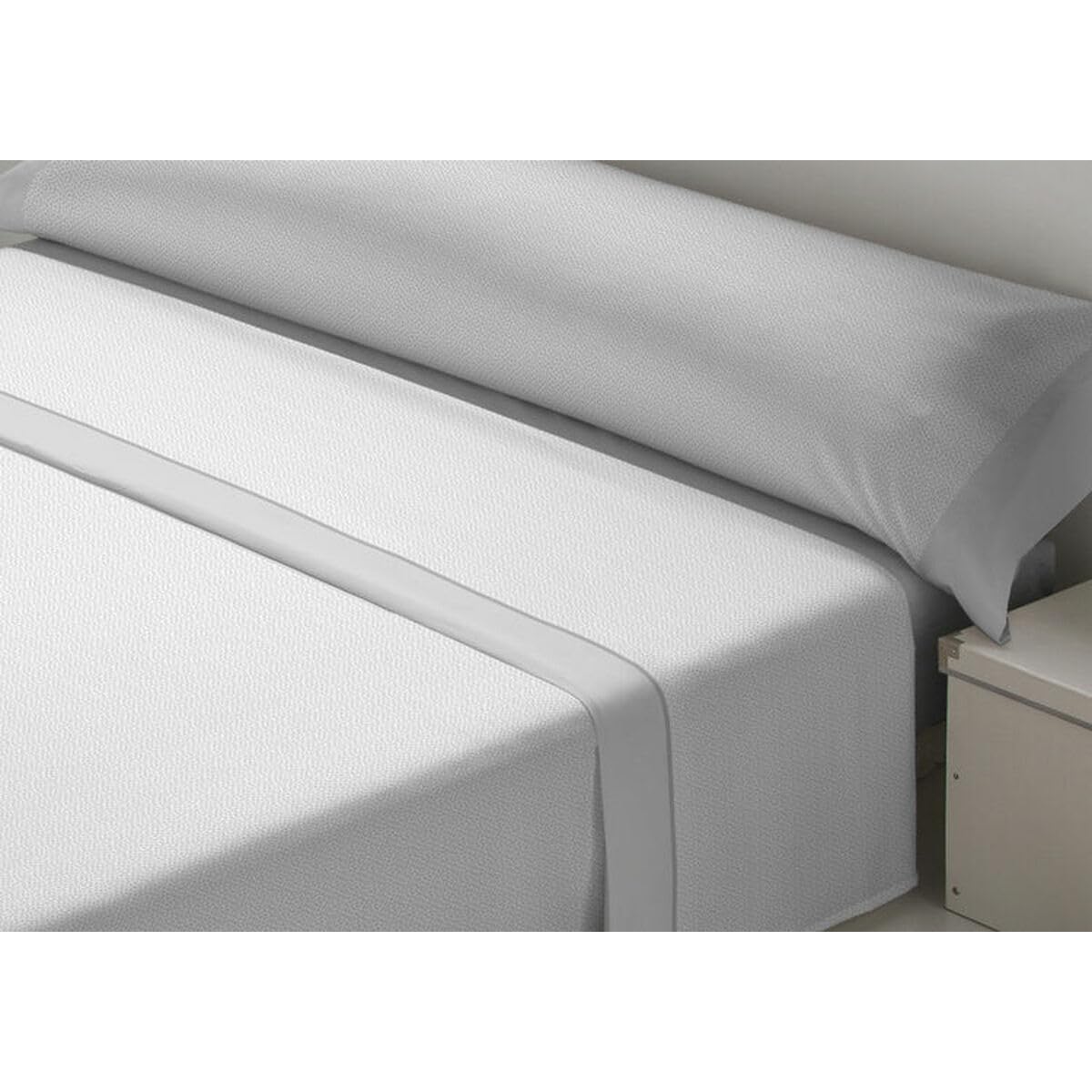 D'Or Juego de Sábanas JAZMIN Gris Cama de 135 Franela