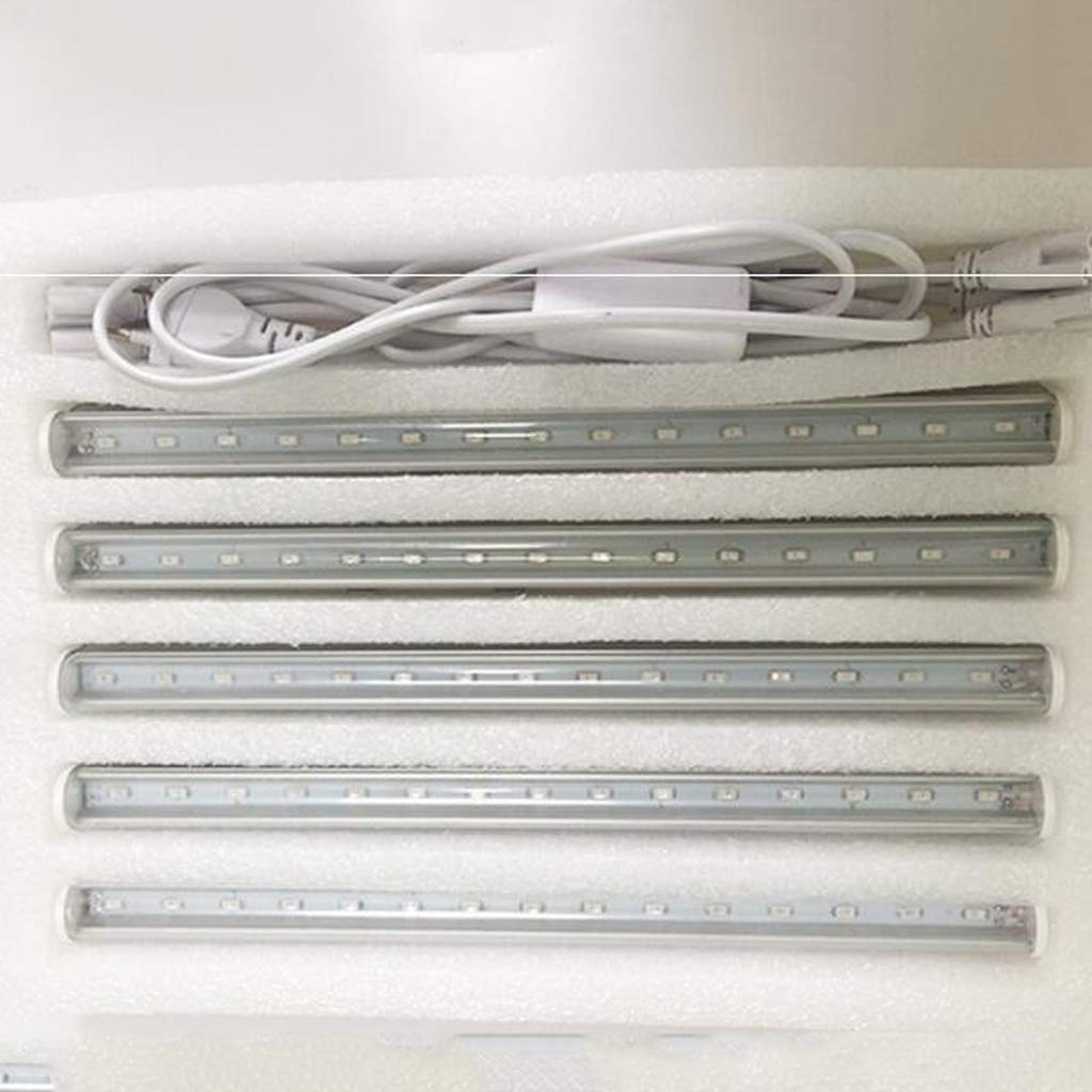 Plant Grow Light, Plant Growing Lamp, Grow Light Bar para Plantas de Interior, 5 * 6W, Stick To Anywhere, Grow Lamp USB Plug-in Powered Led Plant Light