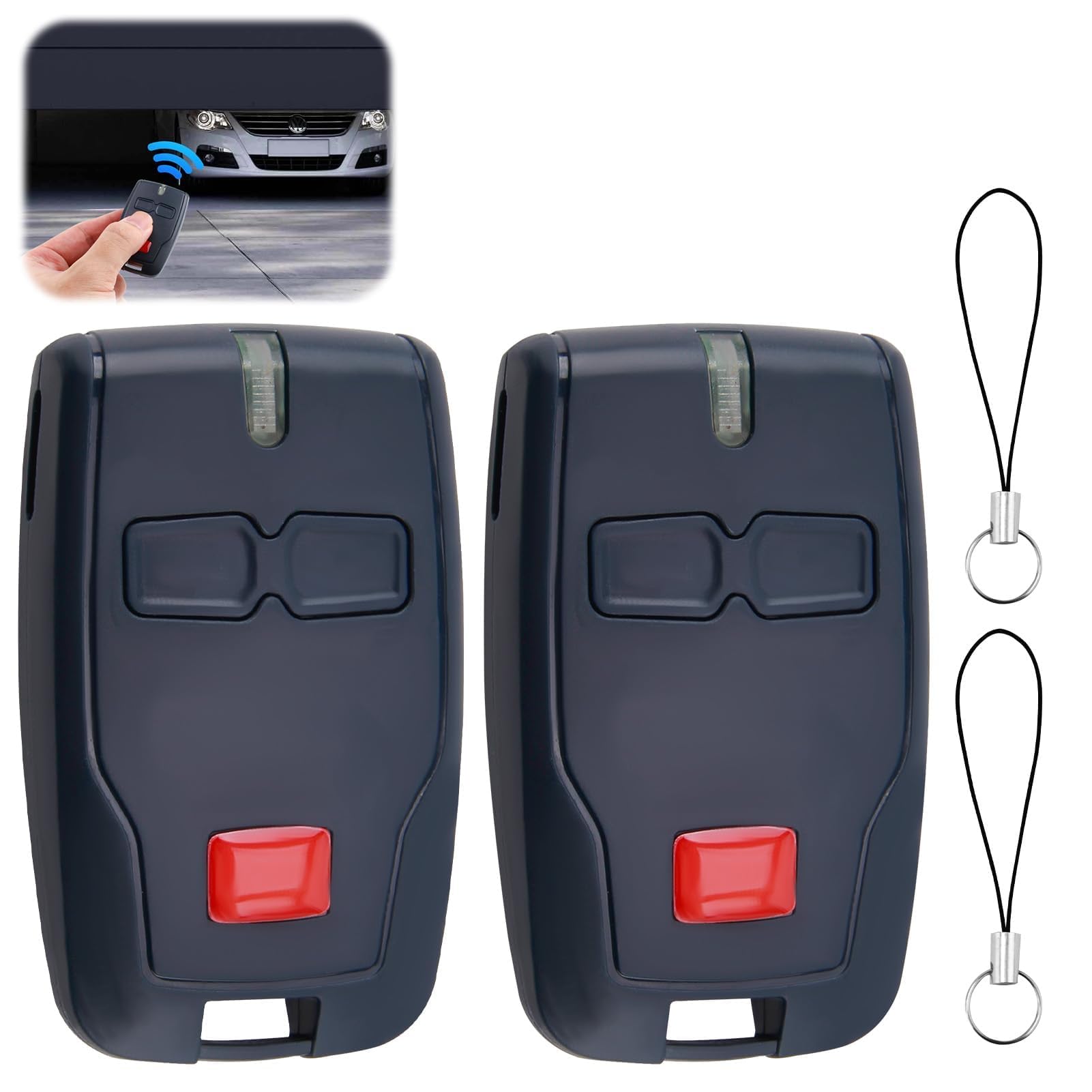 Mando a Distancia para Puerta de Garaje para Mitto 2B RCB 433MHZ, 2 Canales 2 Botones Rolling Code Mandos para Rolling Mitto 2, Kleio, Ghibli, TRC 2, Kleio, Ghibli, TR