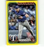2024 Topps Update Yellow #US248 Davis Wendzel RC Rookie Texas Rangers MLB Baseball Trading Card