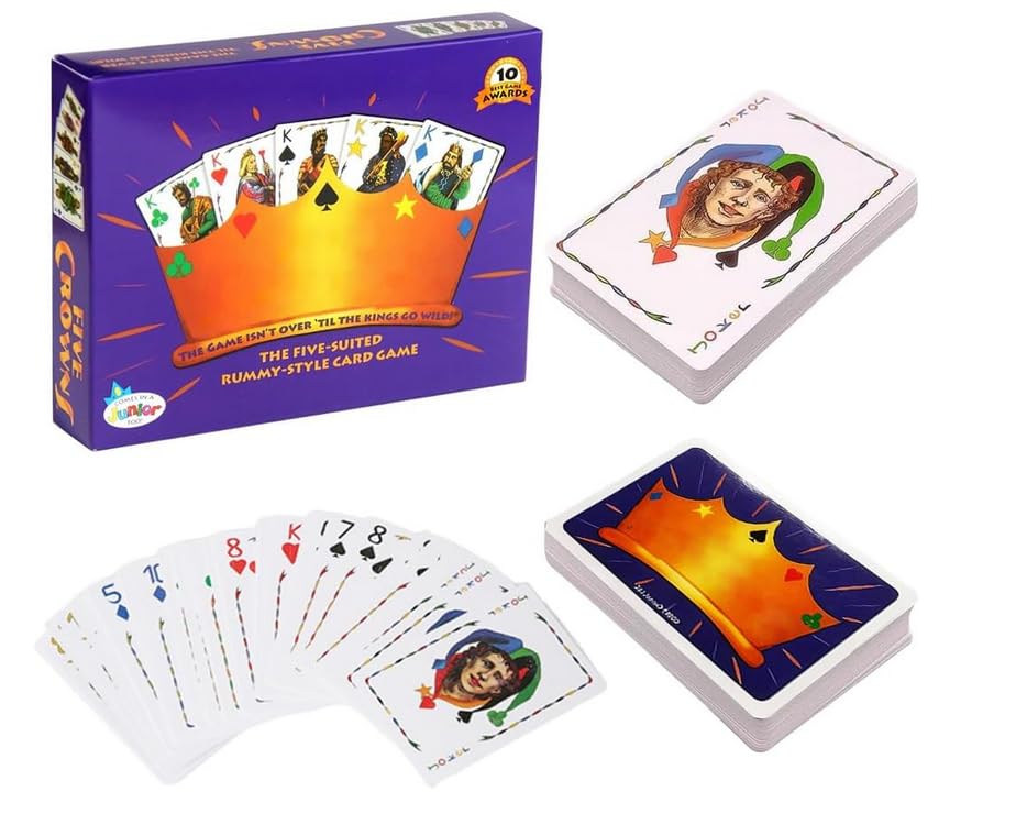 NAVESO Card Games Crown Crown Playing Cards Cro-wn Poker Card Games for Families Ca-rd Gam-es for 1 to 7 Players Essential C-ard Game-s for Young Adults Bring Joy to Friends