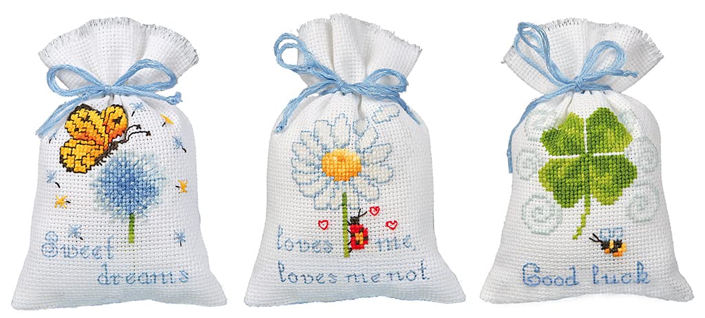 Kit point de croix compté complet sachet aromates pour débuter broderie