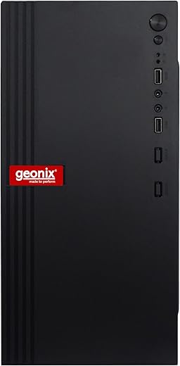 GEONIX Metal Gx-1713 Cabinet/Computer Case with Audio Port,2 USB 2.0 Port,Pre Installed Smps,Micro/Mini ATX Compatible,Ideal for…