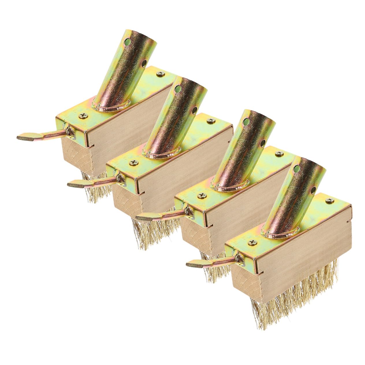 4pièces Brosse De Désherbage Fil Acier Outil pour Éliminer La Mousse Et Mauvaises pour Usage Professionnel Et Domestique
