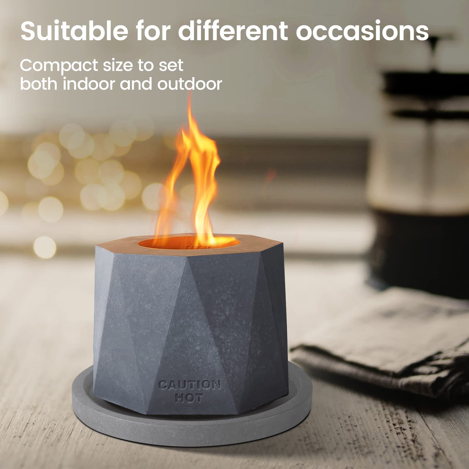 Amazon.co.jp: Kante 卓上暖炉 ポータブル ファイヤーピット 屋内 屋外