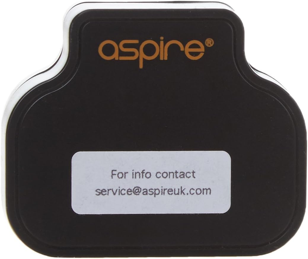 Aspire A/C Adaptor 3 Pin UK Plug - USB Vape Battery Charger Plug Ideal for Pockex Plato Zelos and Many More. Also Iphone Andriod Nokia Smartphone USB Mains Plug 3pin UK Safe