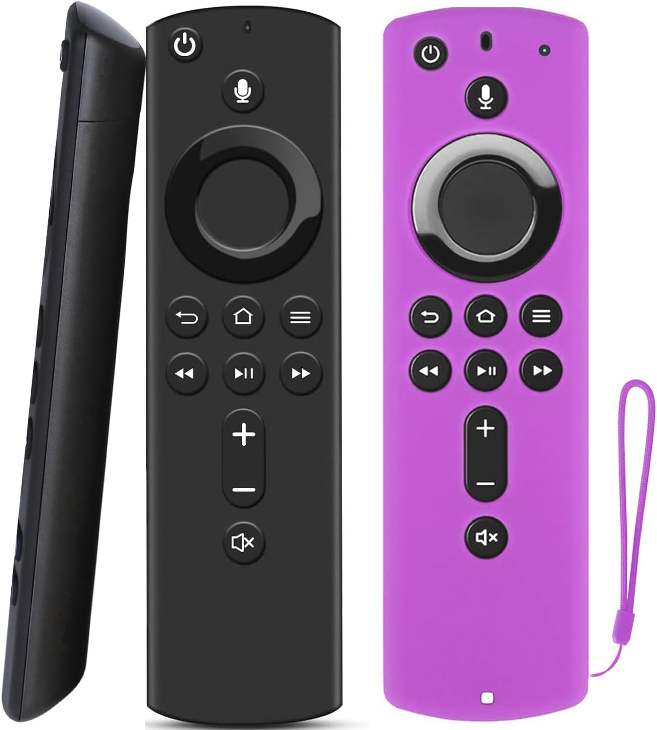 Fire Stick Remote Control, Replacement Voice Remote for Fire TV Stick 4K/Lite/Cube (2nd Gen) – Voice Control Compatible with 1st & 2nd Gen Devices (purple remote cover) Fire Stick Remote Control, Replacement Voice Remote for Fire TV Stick 4K/Lite/Cube (2nd Gen) – Voice Control Compatible with 1st & 2nd Gen Devices (purple remote cover)