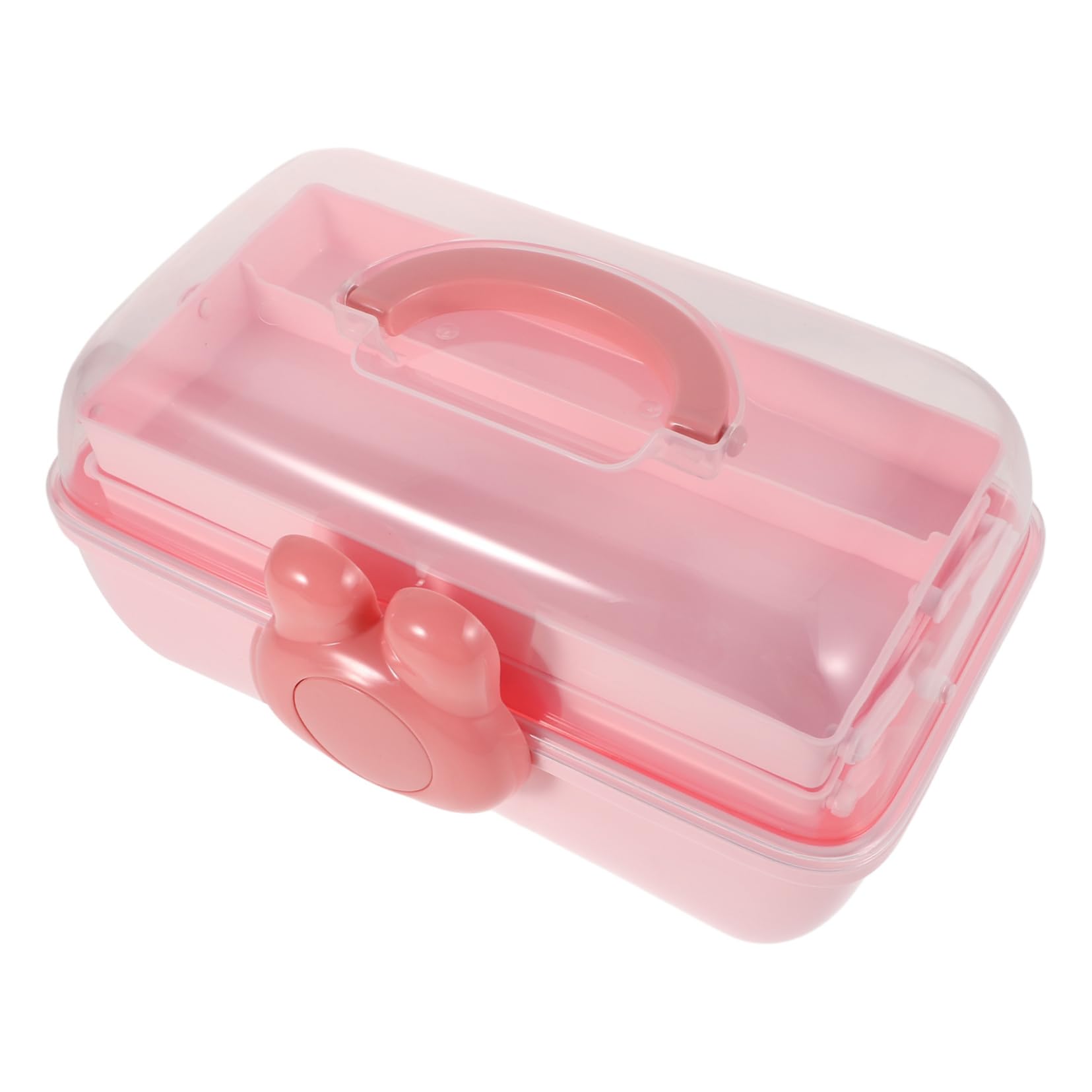 Caja para accesorios de pelo de niñas y joyas transparente