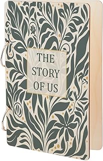SUPERDANT The Story of Us Greeting Card Organizer Birthday Gift Card Holder Leaves Cards Keeper Storage Keepsake Book Binder Post Cards Photo Album Holder Wedding Planner Journal Christmas Gifts