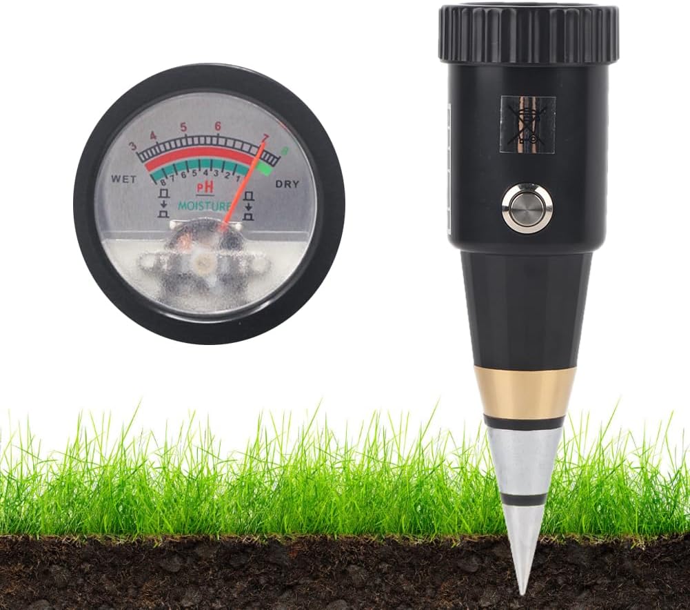 VT-05 – Medidor de suelo VT-05, higrómetro portátil, monitor de agua para plantas de jardín, granjas, césped, plantas en maceta, interiores y