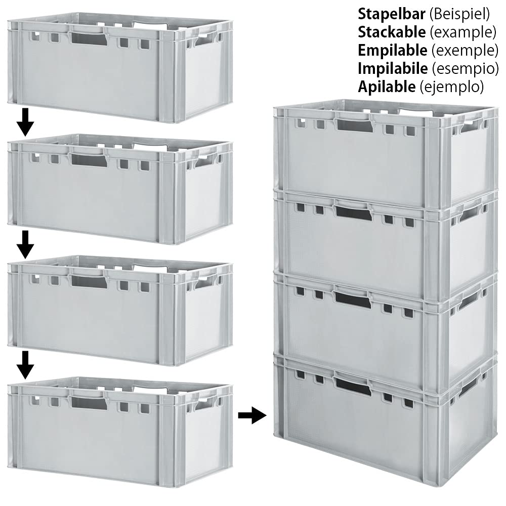 Kingpower Riquadro E3 Scatola di Immagazzinaggio Carne Impilabile Grigio 2