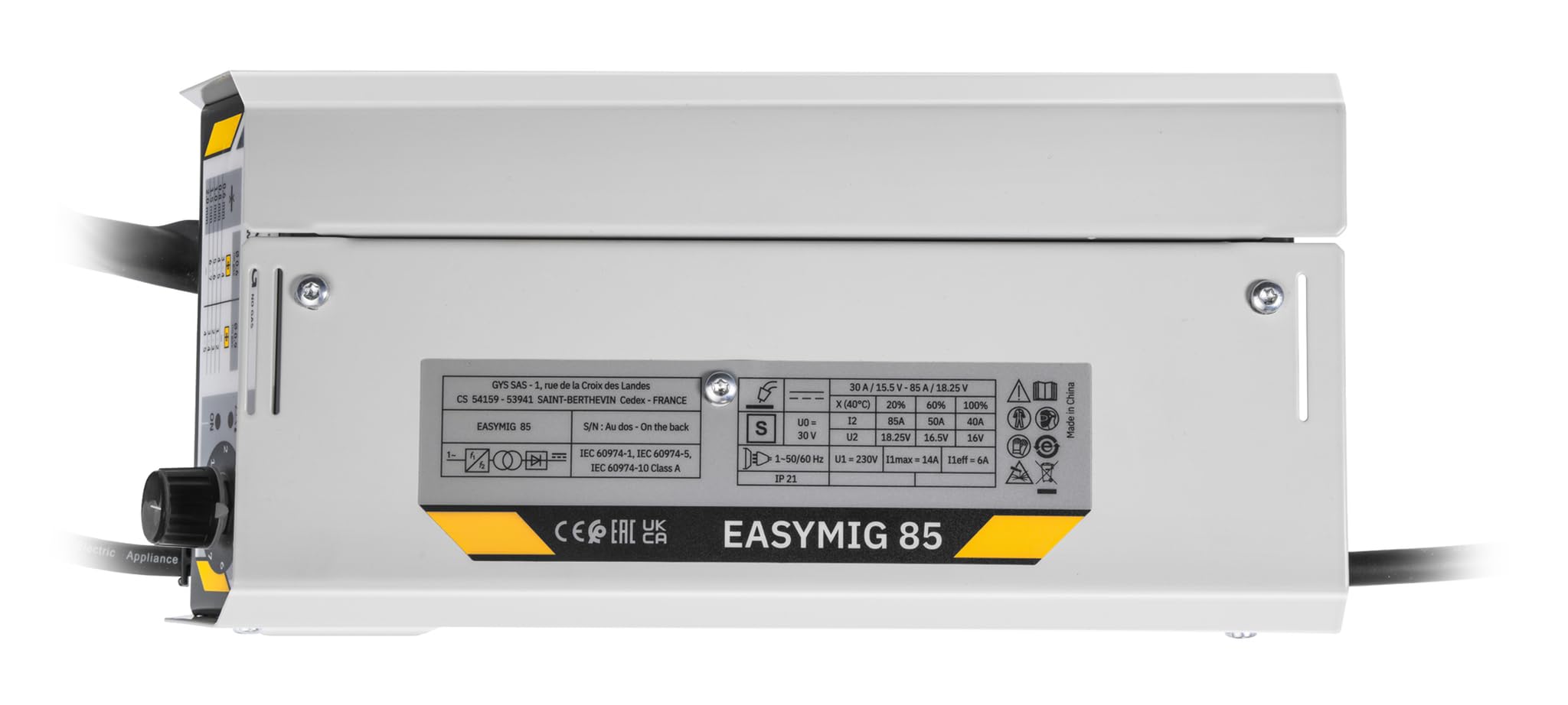 P. Soldadura EASYMIG 85 (máscara + hilo relleno Ø0,6 incluido)