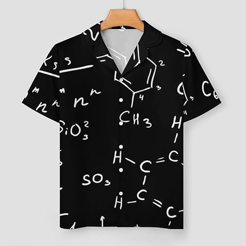 Miniatura 3 de Science Chemistry Equation Womens Silk Satin Pajama Set Button Down Pjs Sleepwear Two Piece Short Sleeve Top with Shorts