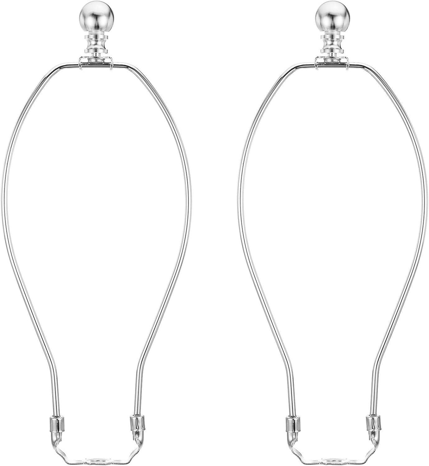 PATIKIL 11 Inch Lamp Harp Kit with Finial, 2 Set Detachable Lamp Shade