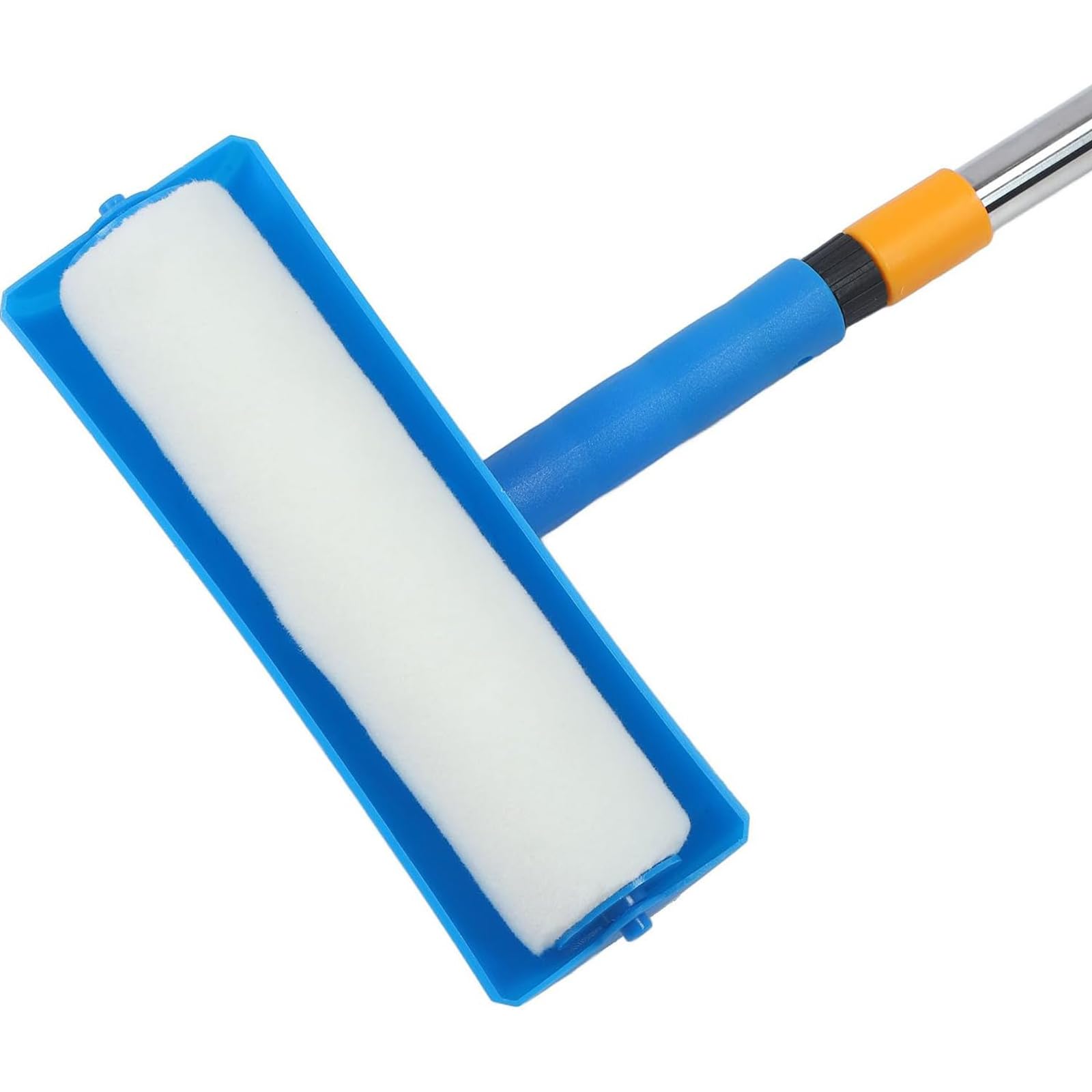 Rouleau de peinture réglable avec protection anti-éclaboussures – Design léger anti-gouttes pour une utilisation en intérieur et en extérieur – Rouleau polyvalent avec tête réglable pour une peinture