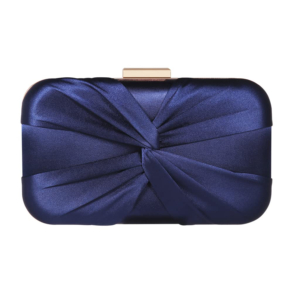 Pleated Satin Clutch Purse For Women Wedding Bridal Clutch Bag Prom Party Clutch