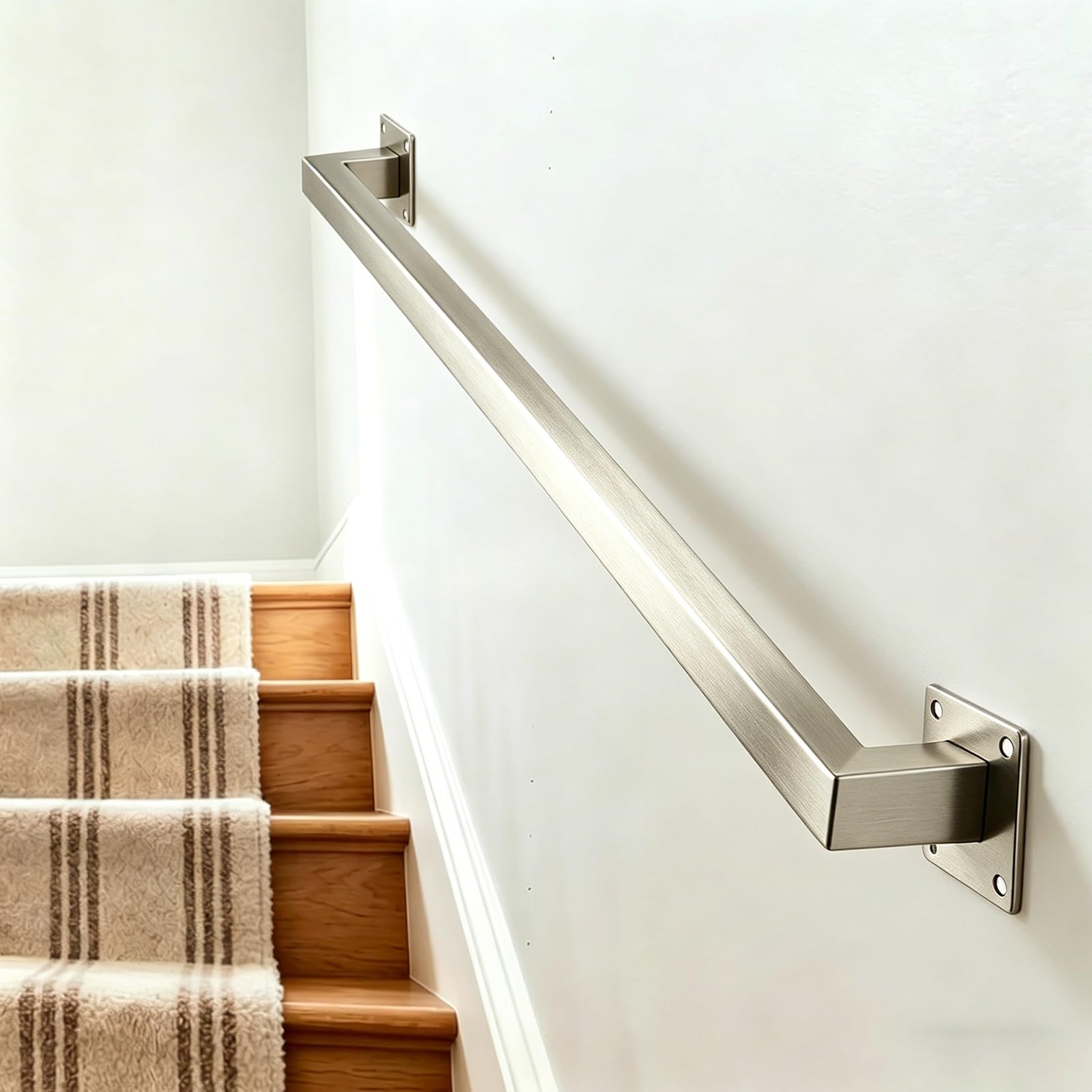 1ft-20ft Stair Handrail Grab Bar Square Tube Banister