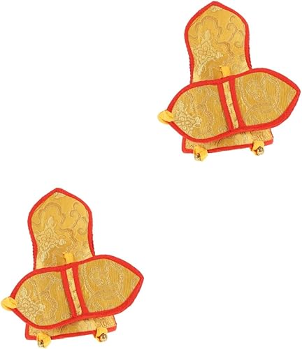 Vaguelly 2 unids Diamond Bell Bolsa de almacenamiento Cvajra Bell Bag Dharma Objetos Campana Contenedor de Meditación Tibetana Dorje Titular Algodón