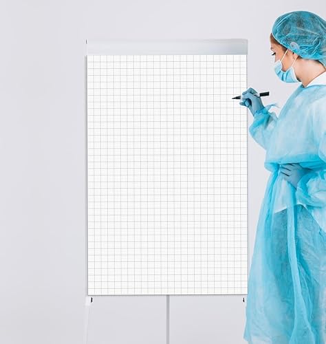 Miniatura 4 de Bloc de papel cuadriculado  Papel cuadriculado grande de 36 x 24 pulgadas, 30 hojas60 páginas, papel de cuadrícula a rayas de 4 x 4 pulgadas para