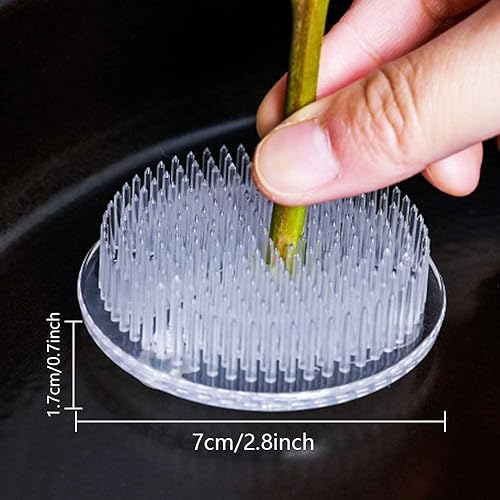 Miniatura 2 de Juego de 2 soportes de plástico transparente para arreglos florales de rana, 2.76 pulgadas (2.756 in)