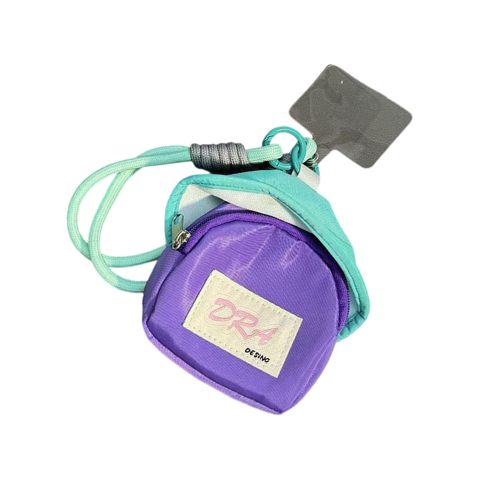 Jazuaiao Stylish Unisex Miniature Backpack for Travelers Coolorful Miniature Coin Purse Storage Solution with Detachable Rope Dopamines Travel Coin Holder