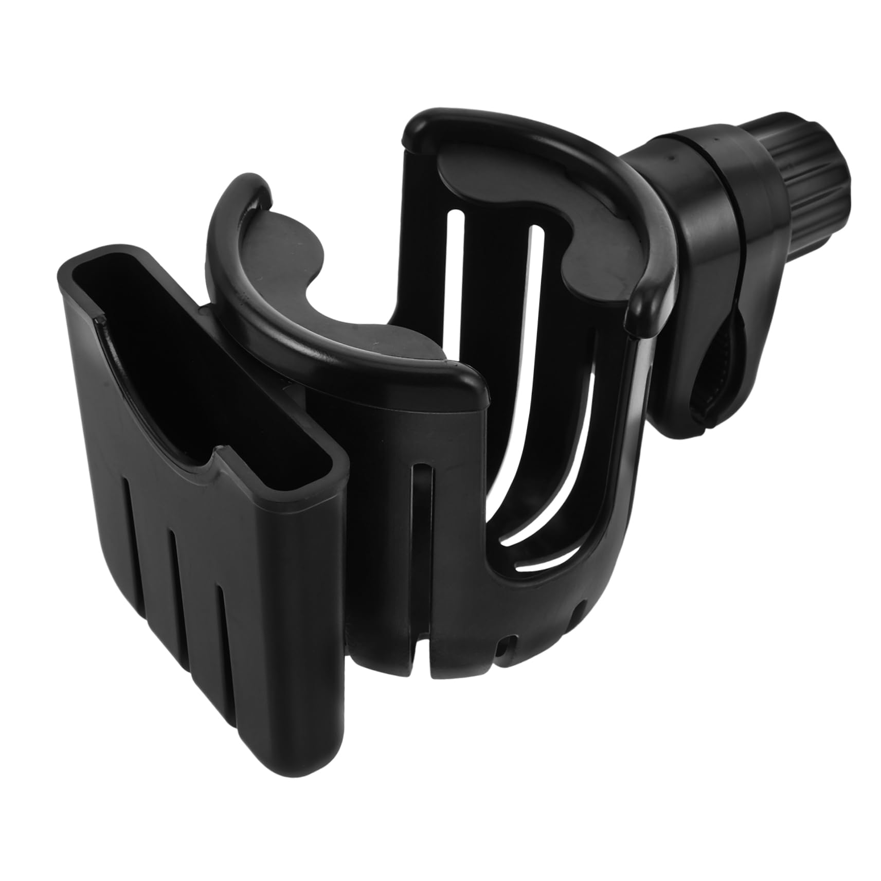 STOBAZA 2-in-1 Bike Stroller Wheelchair Cup Holder Phone Mount for Water Bottle