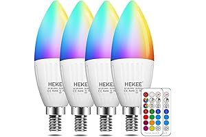 Smart Color Changing RGB Chandelier Light Bulbs