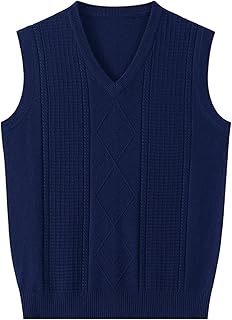 Camiseta Interior Hombre - Ropa Nueva Para Hombre OtoñO E Invierno CáLido Confort CláSico De Negocios Sin Mangas Chaleco De Felpa Informal Cuello En V Chaleco De Punto De Color SóLido Deporte Hombre