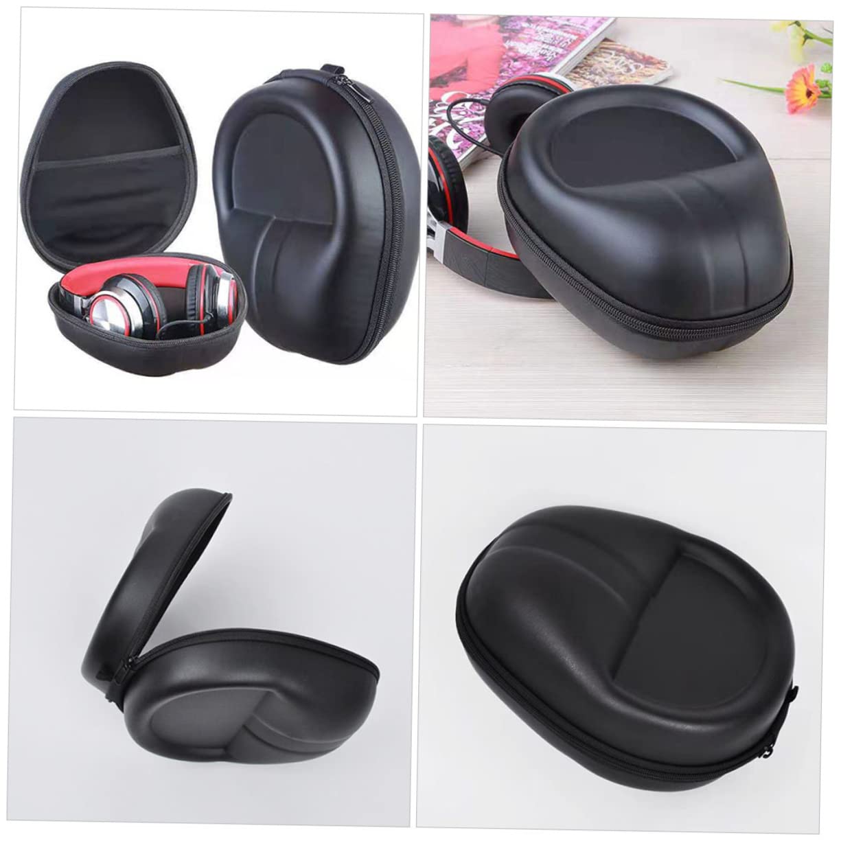 DOITOOL Estuche Portátil De 3 Piezas De Eva para Auriculares con Cremallera Fácil De Usar para Un Almacenamiento Seguro.