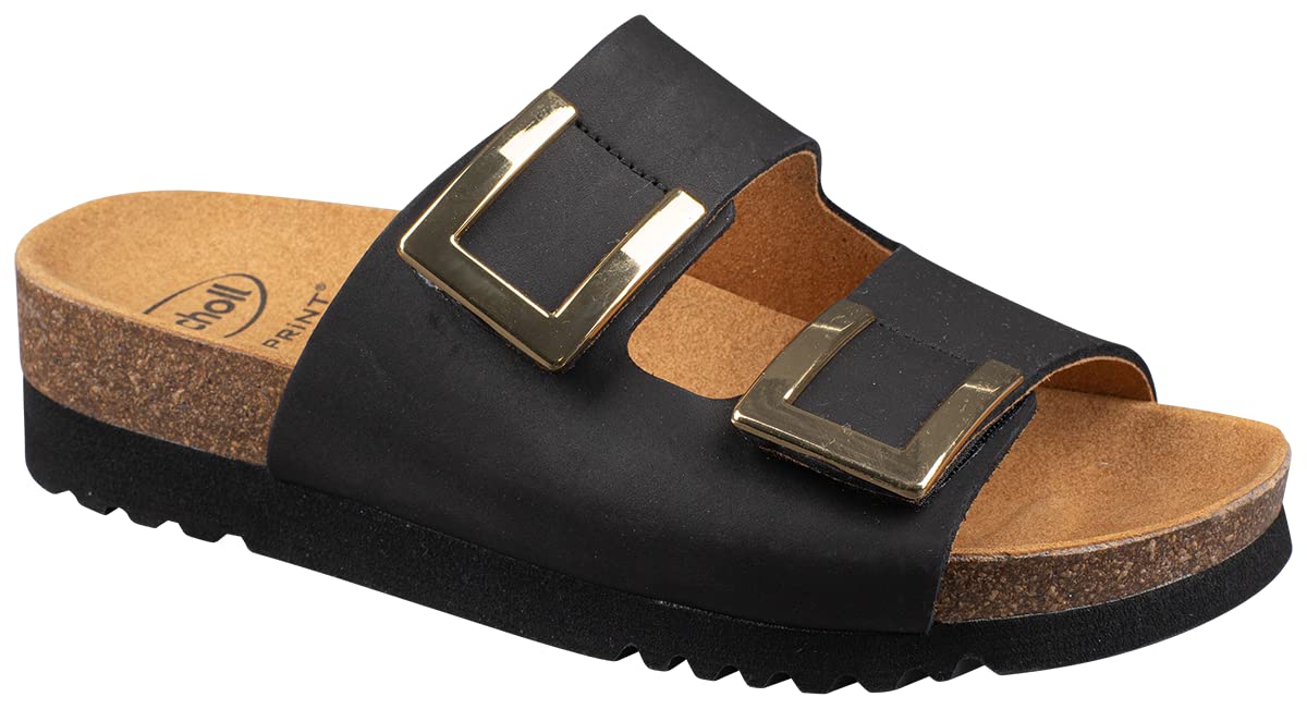 Scholl Monterey 2 Straps womens Sandal 38 EU black