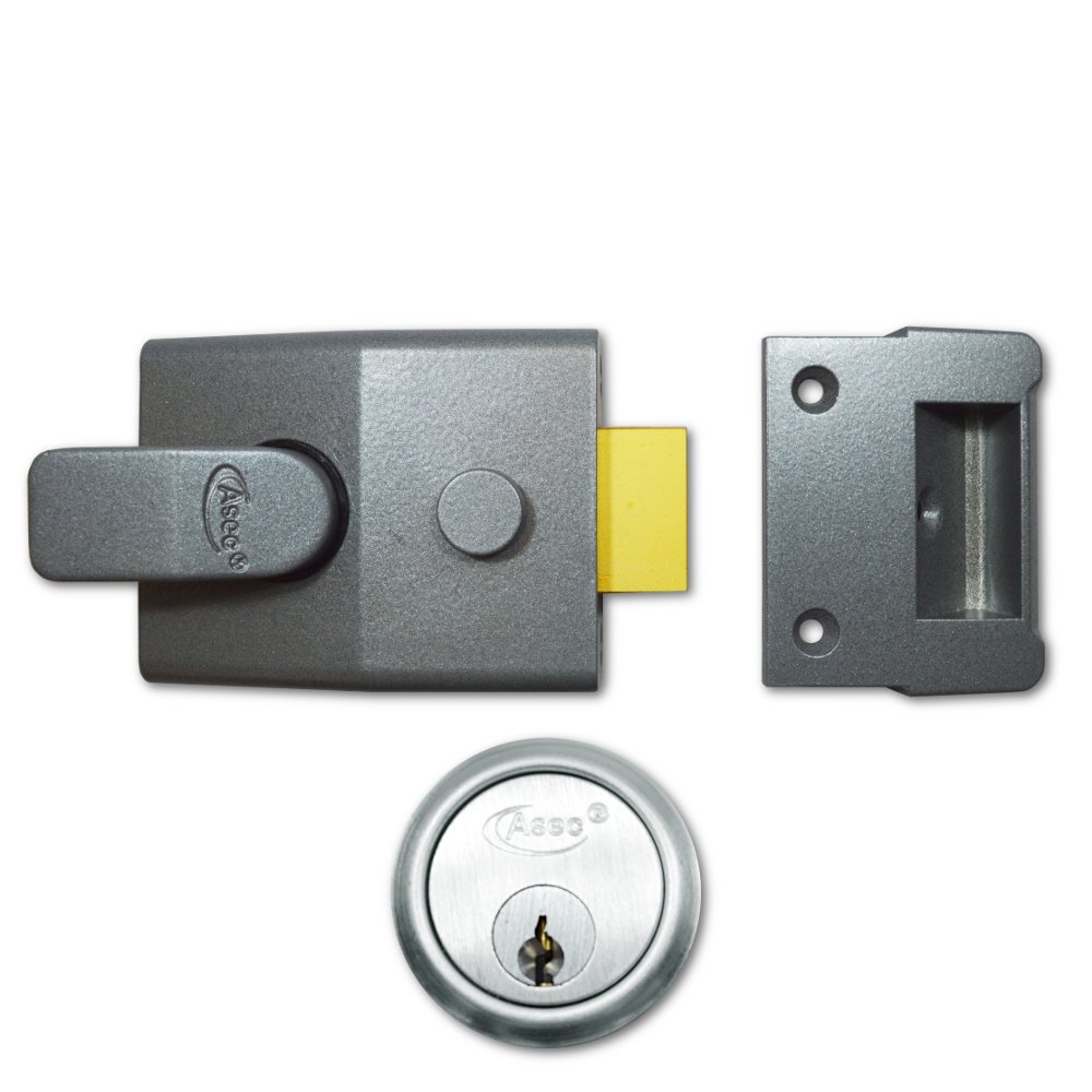 Asec Grey As15 & As19 Deadlocking Nightlatch