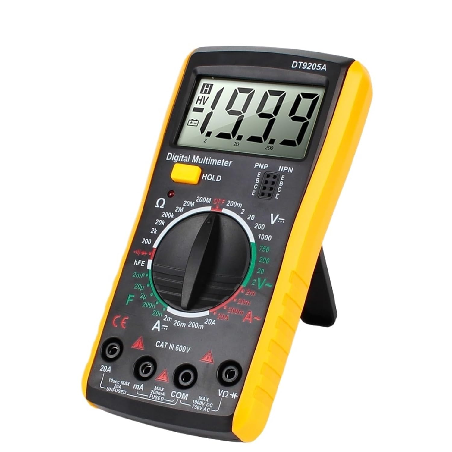 1pc Voltage Current Resistance Capacitance Tester Multimeter Measure Tool HFE Diode Multimeter AC with Bazzer