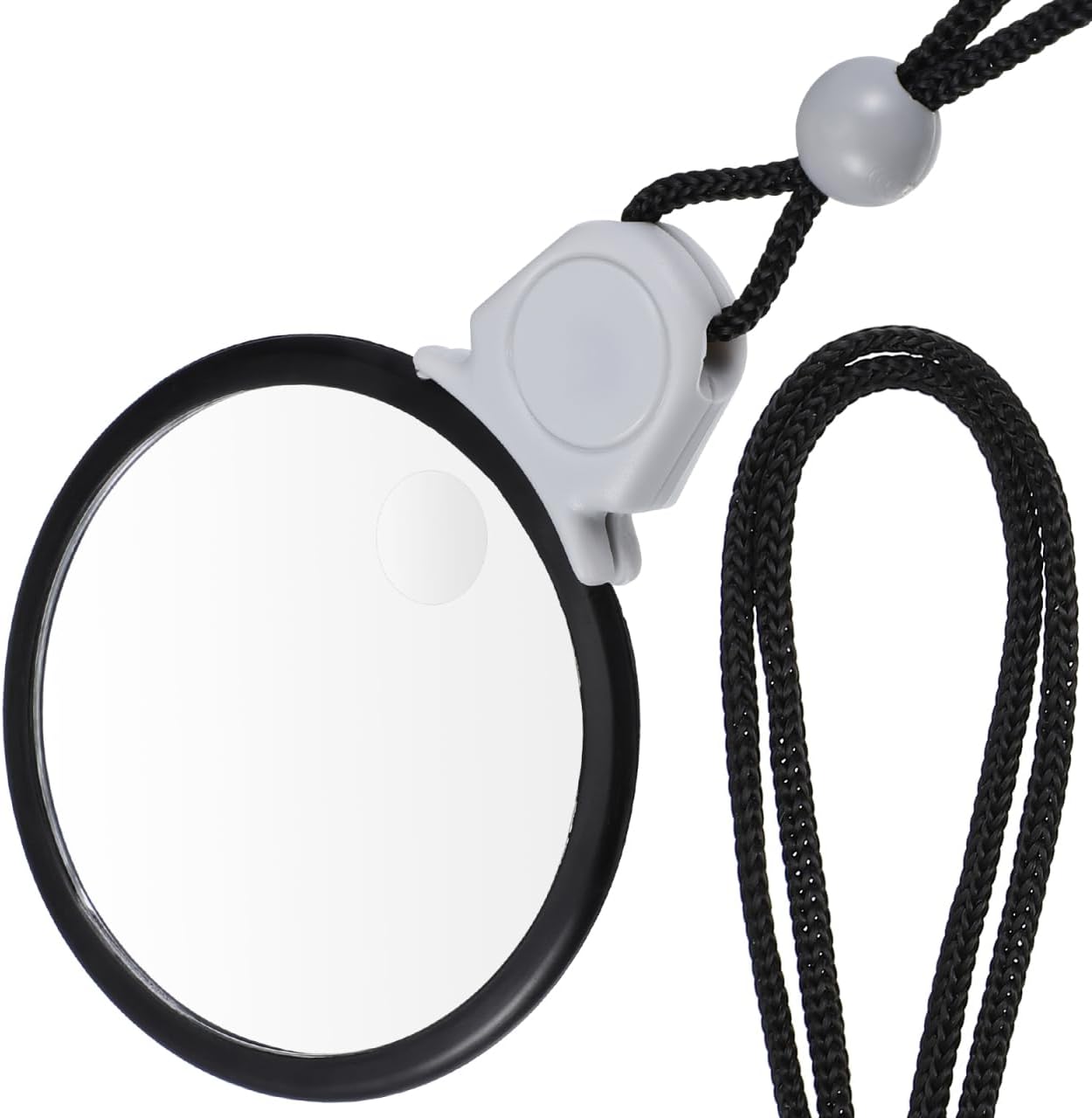 Alipis Necklace Magnifier Hanging Loupe Monocle Lens Lightweight Pendant for Jewelry Inspection Reading Maps Coin Collecting Compact Visual Aid 2.16X2.16 Inch