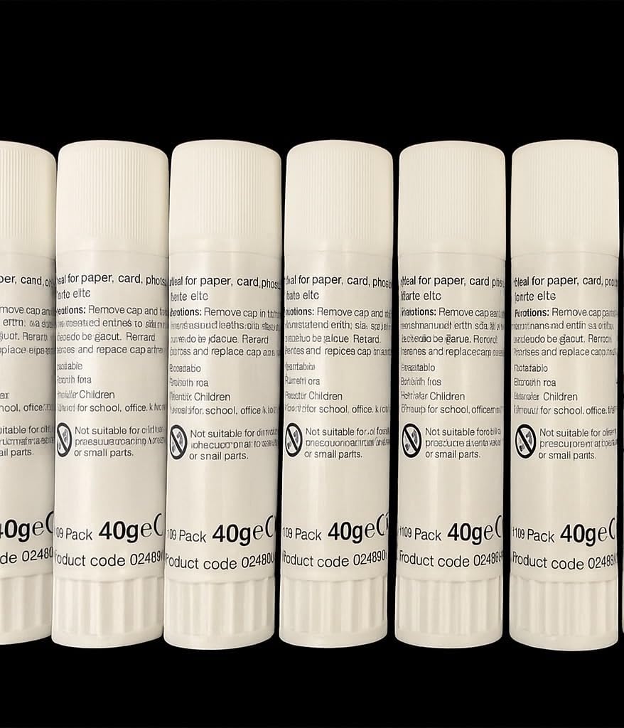 40G Glue Sticks – Strong All Purpose Adhesive for School, Office & Crafts | Mess-Free Paper Glue for Kids, Scrapbooking, DIY & Arts Projects (9)